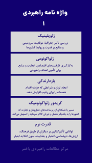 واژه نامه راهبردی۱